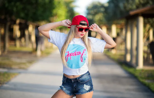 Picture face, style, model, hair, glasses, cap, beauty, Marina