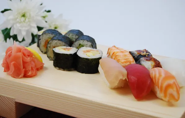 Fish, sushi, sushi