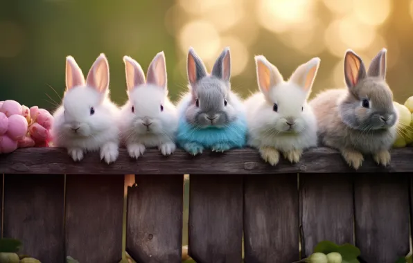 Look, holiday, hare, eggs, spring, rabbit, Easter, rabbits