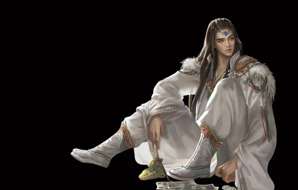 Fantasy, the game, money, anime, art, MAG, guy, Jianyachi L