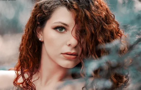 Picture look, close-up, model, portrait, makeup, hairstyle, beauty, redhead