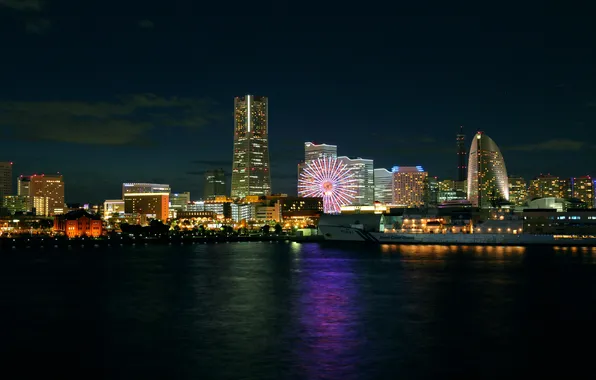 Picture night, home, Japan, Japan, night, Yokohama, Yokohama, naght