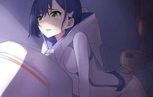 Girl, tears, the raft, Ichigo, Darling In The Frankxx, Cute in France, Franks