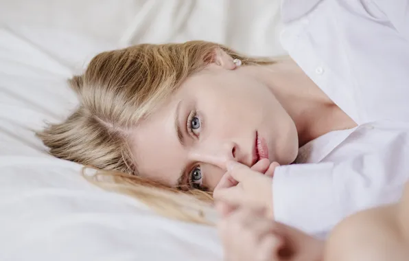 Eyes, look, face, model