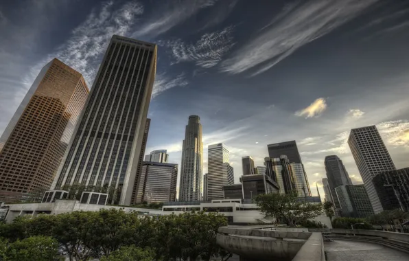 Picture california, CA, Los Angeles, usa, Los Angeles, buildings, downtown