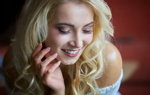 Picture girl, face, smile