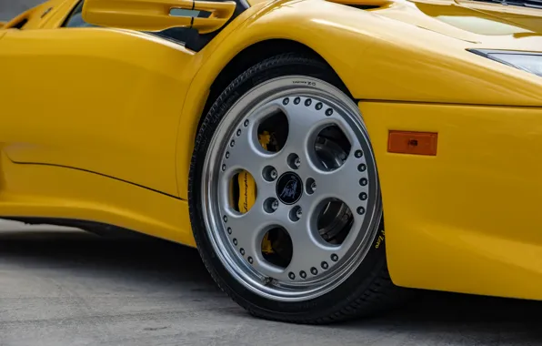 Close-up, Lamborghini, Lambo, supercar, Diablo, Lamborghini Diablo VT Roadster