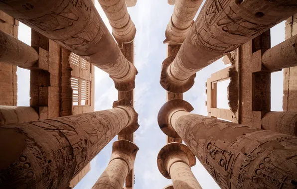 Ruins, architecture, egypt