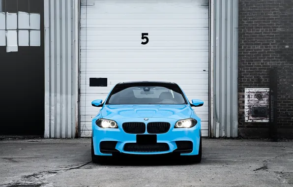 Picture BMW, Tuning, Boomer, BMW, Blue, Lights, Tuning, F10
