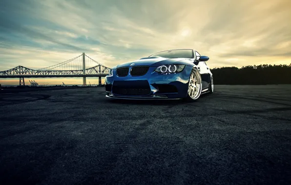 Bridge, BMW, BMW, blue, front, E92