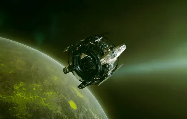 Space, space station, simulation, tikkun, self -similar space, urban planning simulator, Romulus, vohle