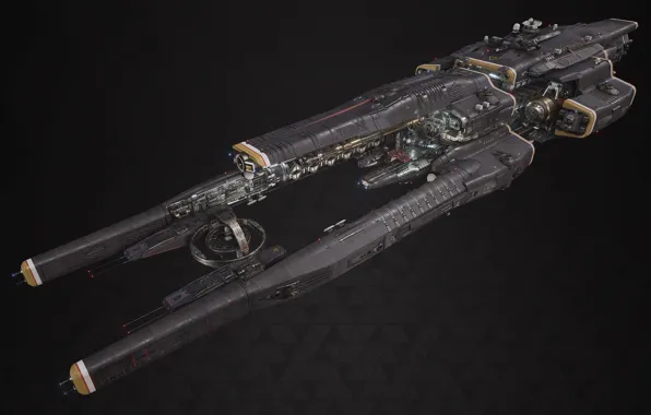Transport, ship, Board, Fractured Space, Titan Defence Systems Equalizer