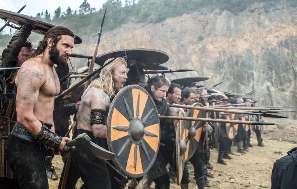 Weapons, the series, warriors, shields, drama, Vikings, historical, The Vikings