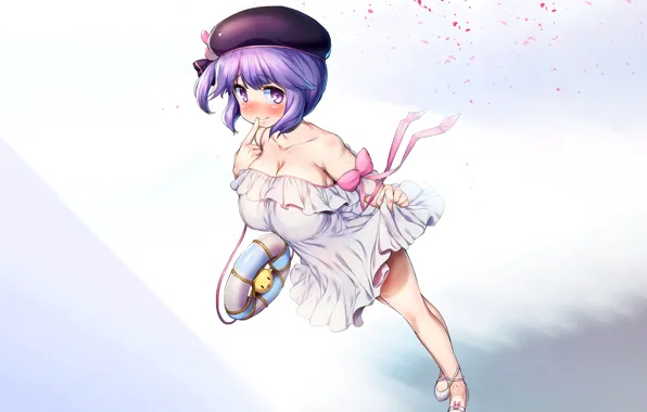 Girl, sexy, cleavage, dress, boobs, anime, beautiful, short hair