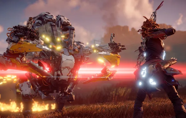 Postapokalipsis, Buffalo, Playstation 4, Guerrilla Games, Horizon Zero Dawn, Eloy