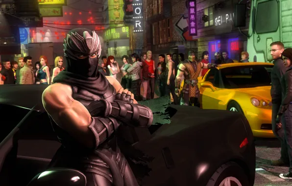Street, art, ninja, fan, Ryu Hayabusa