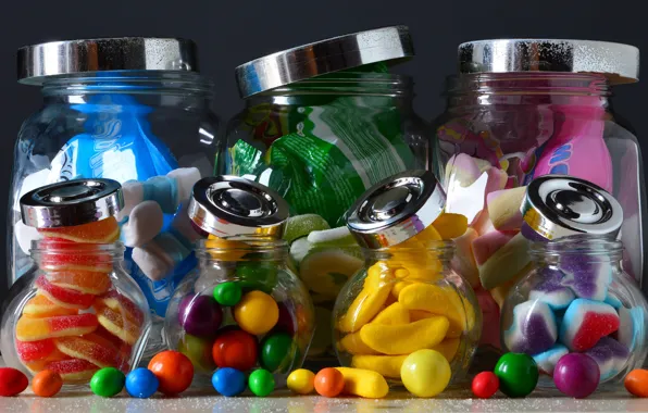 Bright, food, candy, banks, still life, pastry, different, dessert
