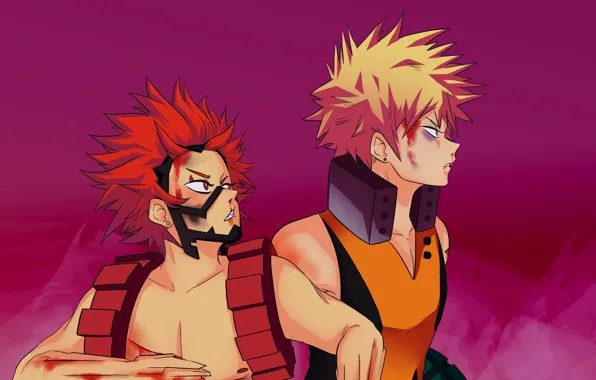Background, anime, art, guys, Boku no Hero Academy, My heroic academia