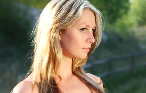 Picture girl, long hair, nature, beautiful, pretty, lips, face, attractive