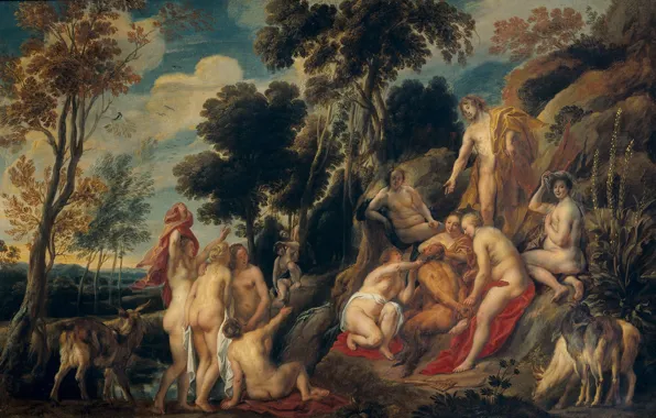 Picture, mythology, Jacob Jordaens I, Marsyas Oppressed Muses