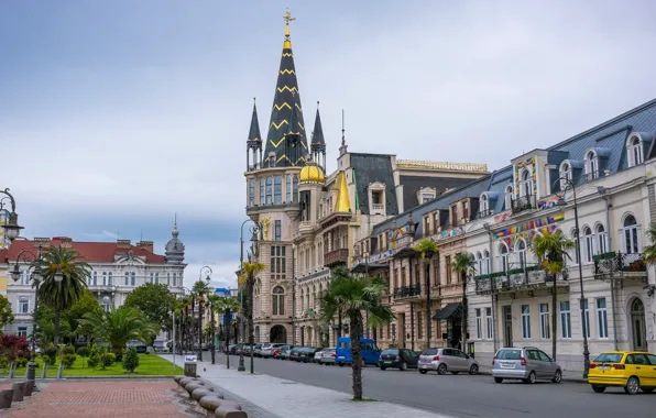 Street, building, Georgia, Batumi