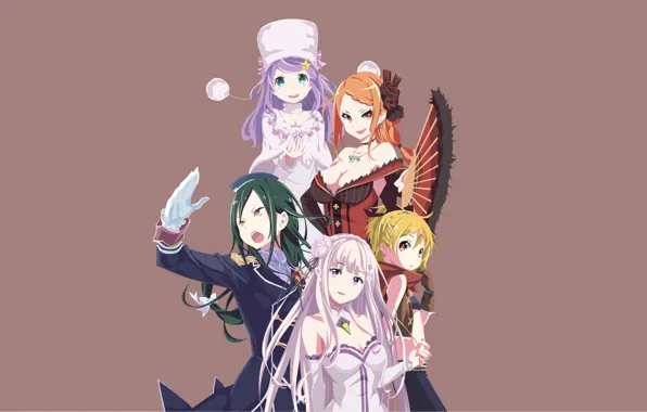 Anime, art, characters, re zero kara hajime chip isek or seikatsu, From scratch