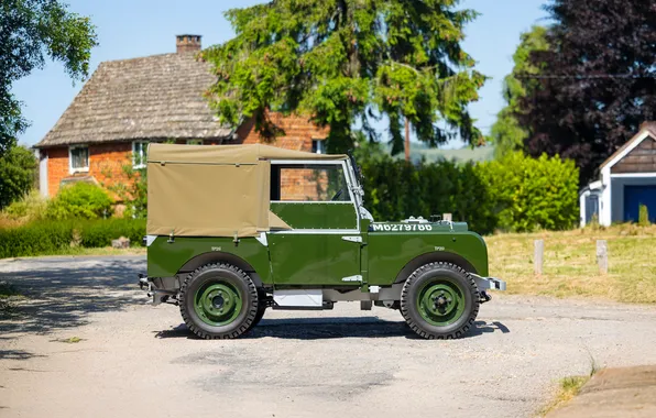Side view, 1948, retro cars, Utility, retro cars, Land Rover 80, Land Rover 80 Utility