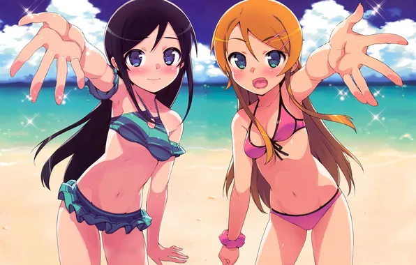 Sea, beach, swimsuit, girl, ore no imouto ga konna ni kawaii wake ga nai, kousaka …