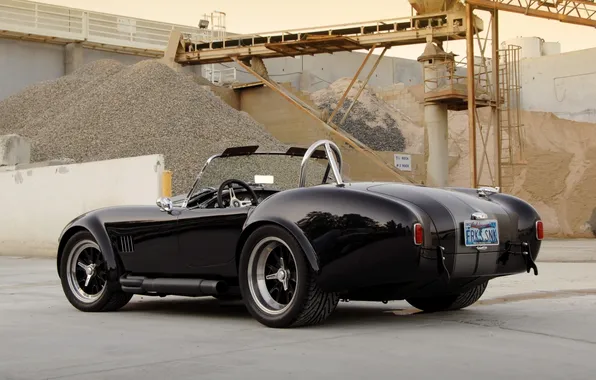 Background, black, tuning, supercar, rear view, tuning, Cobra, Superformance