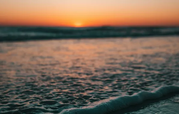 Picture sea, sunset, breeze, NATHAN MULLET