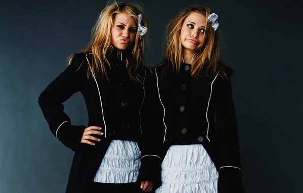 Face, bows, sisters, mary-kate olsen, ashley olsen