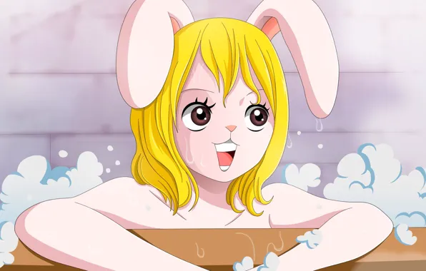 Kawaii, game, fighter, One Piece, anime, bath, blonde, asian