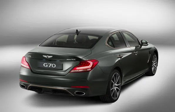 Sedan, Hyundai, rear view, Genesis, 2019, G70