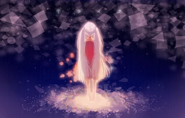 Light, lights, back, lights, vocaloid, Hatsune Miku, the back of the head, from the back