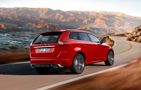 Picture Red, Volvo, Volvo, Back, XC60