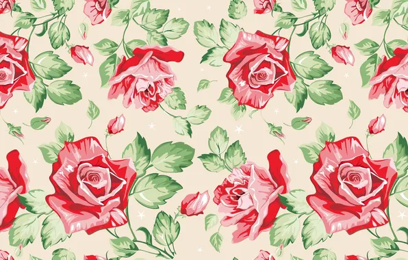 Picture flowers, roses, print