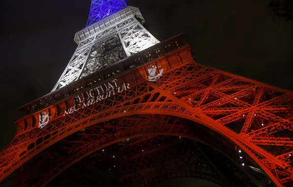 Paris, Eiffel Tower, Blue White Red