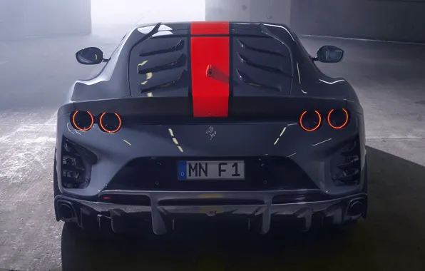 Ferrari, sports car, rear view, Competition, Ferrari 812, by Novitec, 2023, Ferrari 812 Competizione