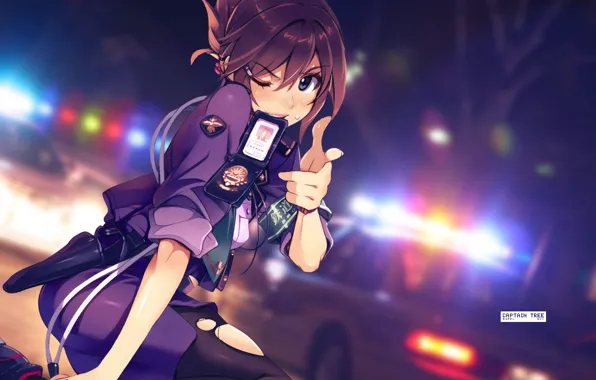 Auto, girl, retouching, by Captain-Tree, Aoi Sakurai, Rail Wars