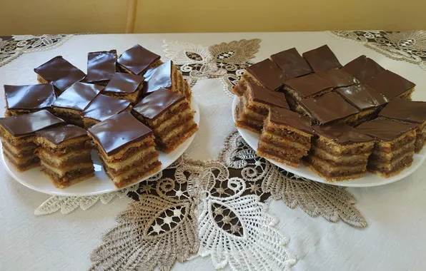 Chocolate, cakes, wallnut
