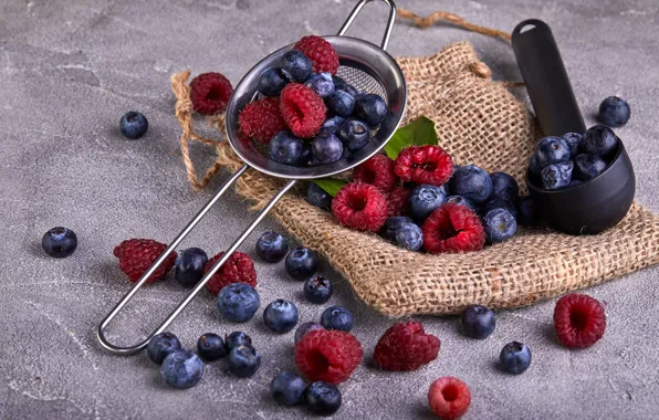 Berries, raspberry, blueberries, Natasha Breen
