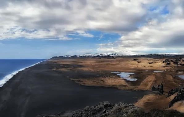Picture landscape, Iceland, Vik in Myrdal