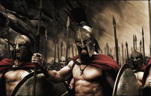 Picture Sparta, King, Leonid, Men, War, Spears, Shields, 300 Spartans