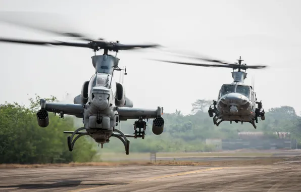 Picture helicopter, UH-1Y Venom, US Marine Corps, AH-1Z Viper