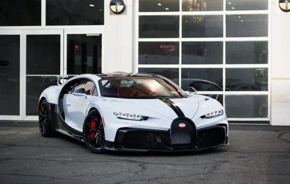 Bugatti, sports car, Chiron, 2020, Chiron Pur Sport, white-black