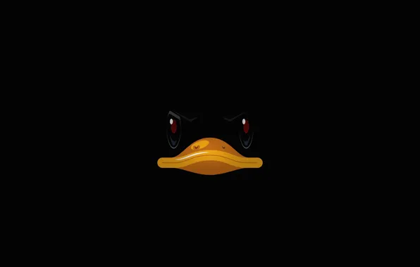 Picture minimal, dark, Duck