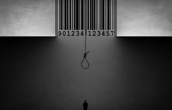 Picture barcode, silhouette, loop