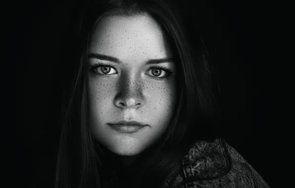 Portrait, freckles, Masha, Tanya Rush