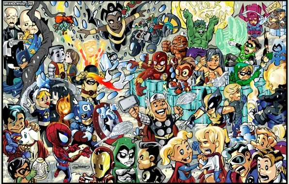 Iron man, Hulk, Thor, marvel, spider-man