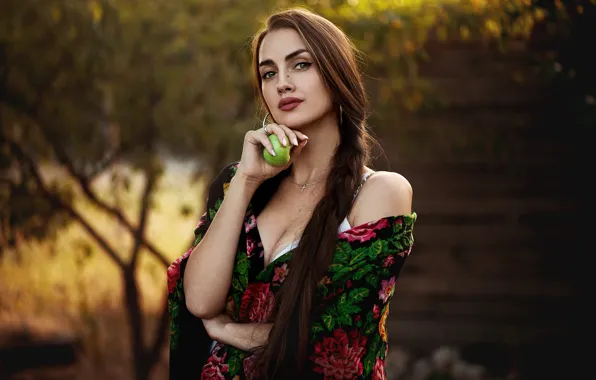 Girl, apples, Nastya, Ann Nevreva